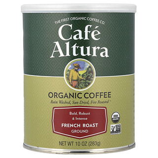 Cafe Altura, Café orgánico, Molido, Tostado francés, 283 g (10 oz)