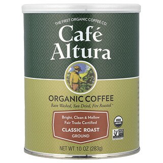 Cafe Altura, Kopi Organik, Kisar, Panggang Klasik, 10 oz (283 g)