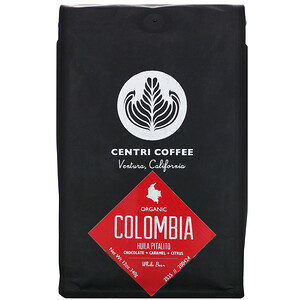 Отзывы о Кафе Алтура, Organic Centri Coffee, Colombia, Whole Bean, Chocolate + Caramel + Citrus, 12 oz (340 g)
