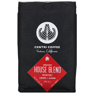 Отзывы о Кафе Алтура, Organic Centri Coffee, House Blend, Medium Roast, Whole Bean, Caramel + Almond, 12 oz (340 g)