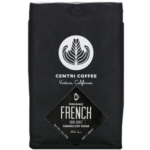 Отзывы о Кафе Алтура, Organic Centri Coffee,  French, Dark Roast, Whole Bean, Caramelized Sugar, 12 oz (340 g)