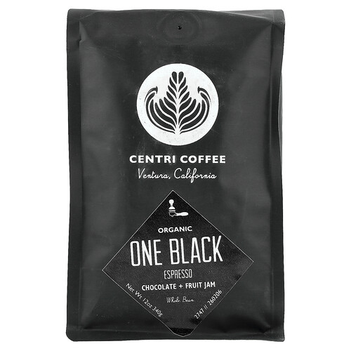 Centri Coffee, ciocolată neagră, ciocolată și dulceață de fructe, boabe de boabe, espresso, 340 g (12 oz)