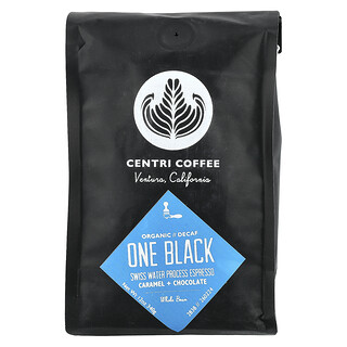 Centri Coffee, Organic One Black, Caramelo + Chocolate, Feijão Integral, Descafeinado, 340 g (12 oz)
