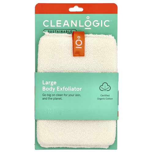 Cleanlogic, Sustainable, Large Body Exfoliator, 1 Count