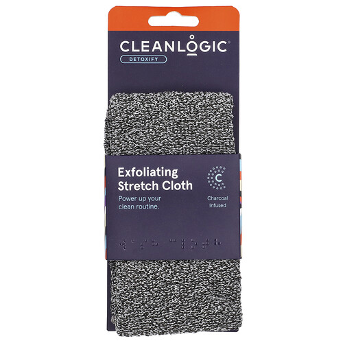 Cleanlogic Detoxify, Exfoliating Stretch Cloth, 1 Count