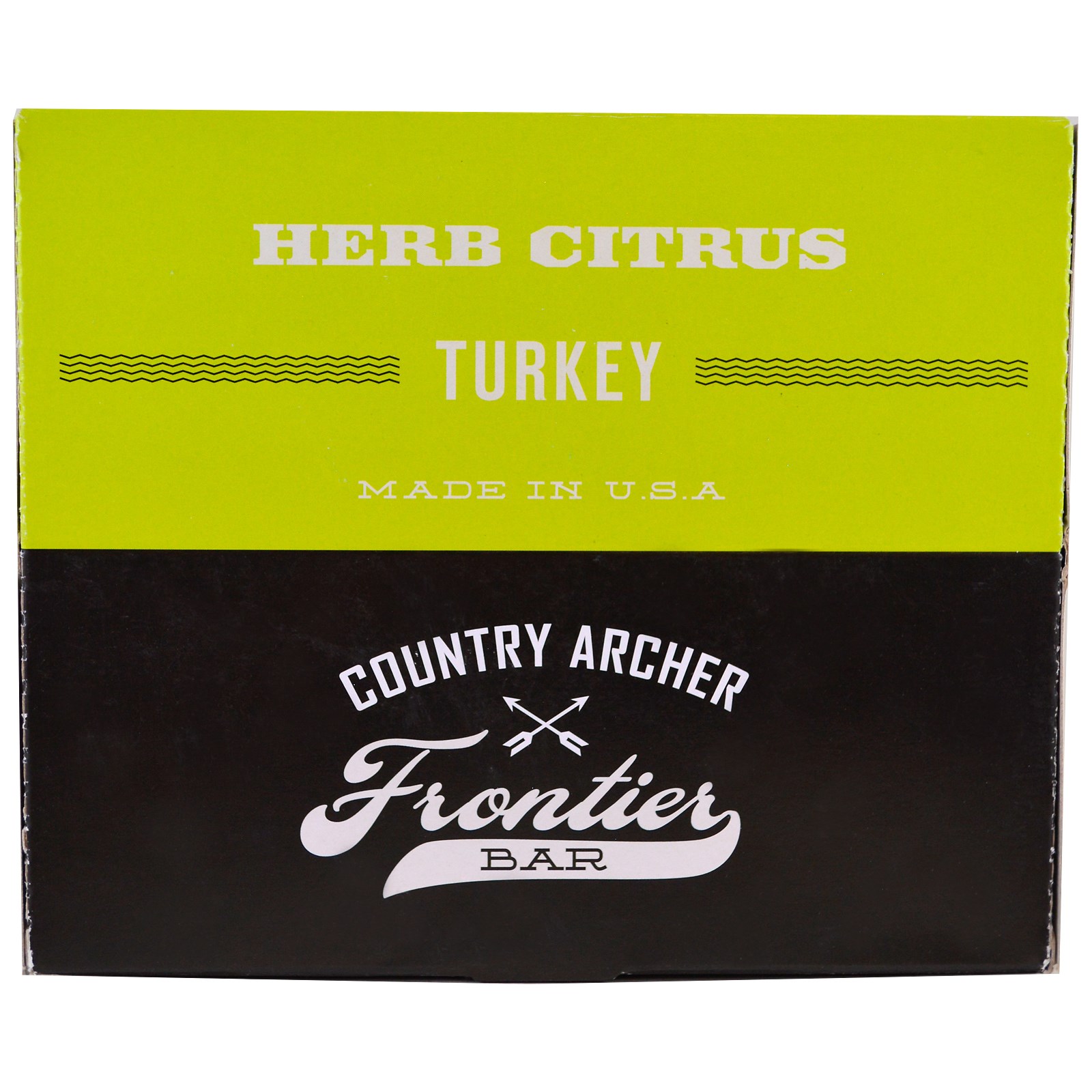 Country Archer Jerky, Frontier Bar, Turkey, Herb Citrus, 12 Bars, 1.5