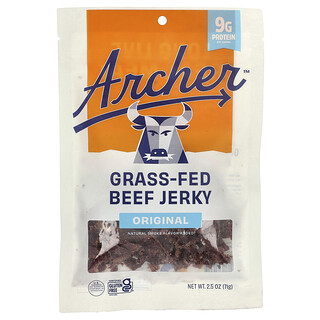 Country Archer Jerky, 草饲牛肉干，原味，2.5 盎司（71 克）