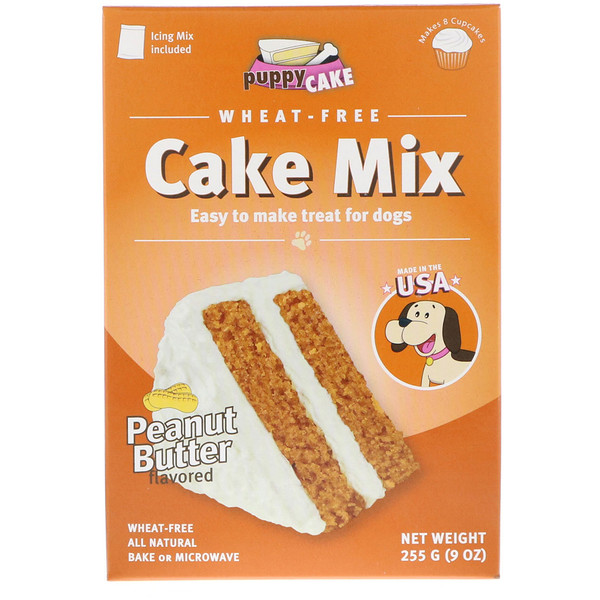Puppy Cake, WheatFree Cake Mix, For Dogs, Peanut Butter Flavored, 9 oz