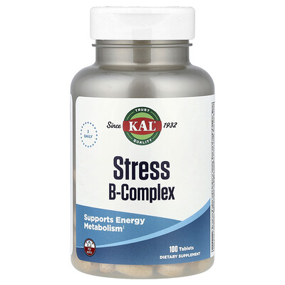 Product Image for KAL, Stress B Complex, 100 Tablets