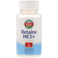 Betaine HCl+, 100 Tablets - изображение