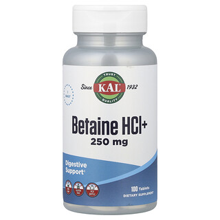 KAL, Cloridrato de Betaína+, 100 Comprimidos