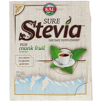 Sure Stevia, Plus Monk Fruit, 100 Packets, 3.5 oz (100 g) - изображение
