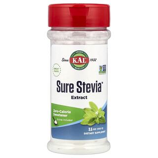 KAL, Extracto natural de estevia segura, 100 g (3,5 oz)