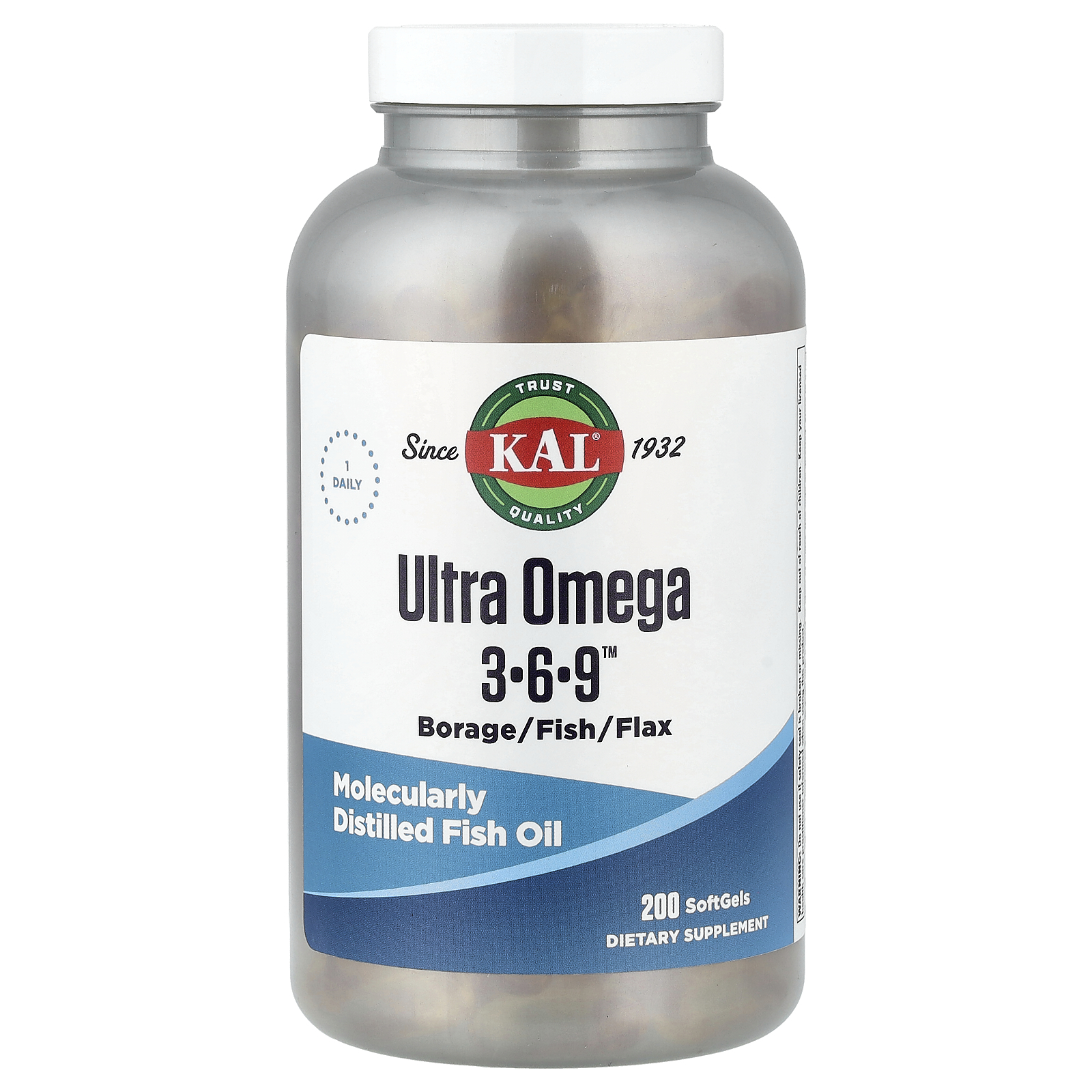 KAL (칼), Ultra Omega 3-6-9™, 소프트젤 200정