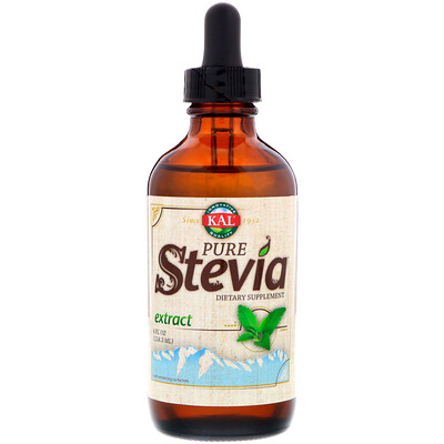 KAL Экстракт Sure Stevia, 118,3 мл (4 жидких унции)