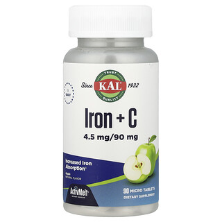 KAL, Eisen + C, Apfel, 90 Mikrotabletten