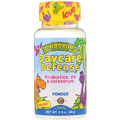 

KAL Daycare Defense, Probiotics, D3 & Colostrum, 2.3 oz (66 g)