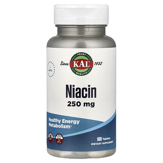 KAL, Niacin, 250 mg, 100 Tabletter