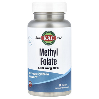 KAL, Methyl Folate, 400 mcg DFE, 90 Tablets