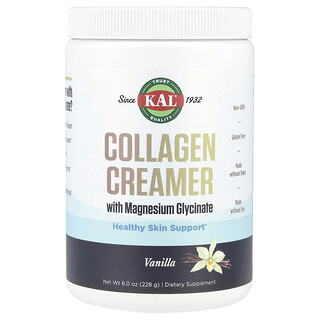 KAL, Suplemento en crema con colágeno y glicinato de magnesio, Vainilla, 228 g (8 oz)
