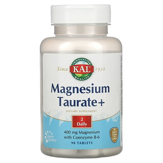 KAL, Magnésio Taurato+, 200 mg, 90 Comprimidos