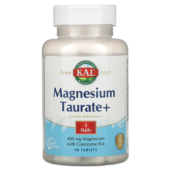 Magnesium Taurate+, 200 mg, 90 Tablets