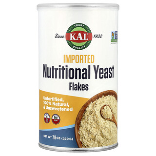 KAL, Flocons de levure nutritionnelle importés, Non sucrés, 220 g