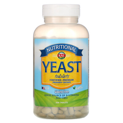 KAL Nutritional Yeast, 500 Tablets
