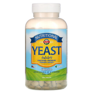KAL, Nutritional Yeast, 500 Tablets