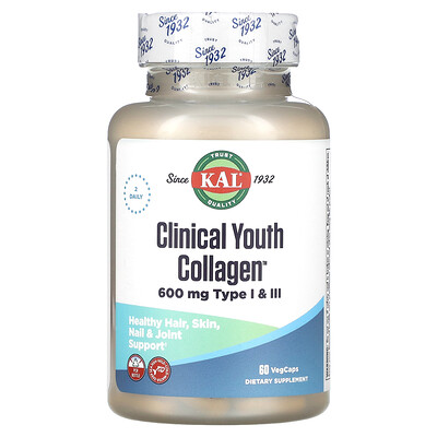 

KAL, Clinical Youth Collagen, 60 VegCaps