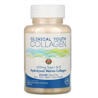 KAL, Clinical Youth Collagen، 60 كبسولة نباتية