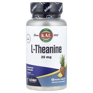 KAL, L-teanin, ananas, 25 mg, 120 mikro tableta