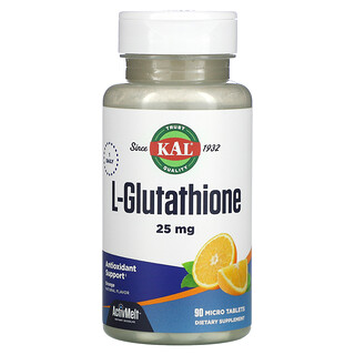 KAL, L-глутатион, апельсин, 25 мг, 90 микротаблеток