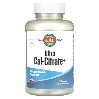 KAL, Ultra Cal-Citrate +`` 120 comprimidos