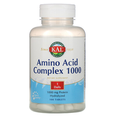 KAL Amino Acid Complex 1000, 1000 mg, 100 Tablets