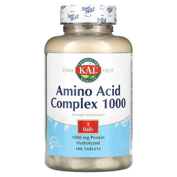 KAL‏, Amino Acid Complex 1000, 100 Tablets