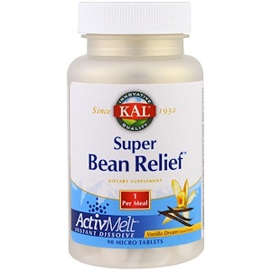 KAL, Super Bean Relief, ванильный сон, 90 микротаблеток