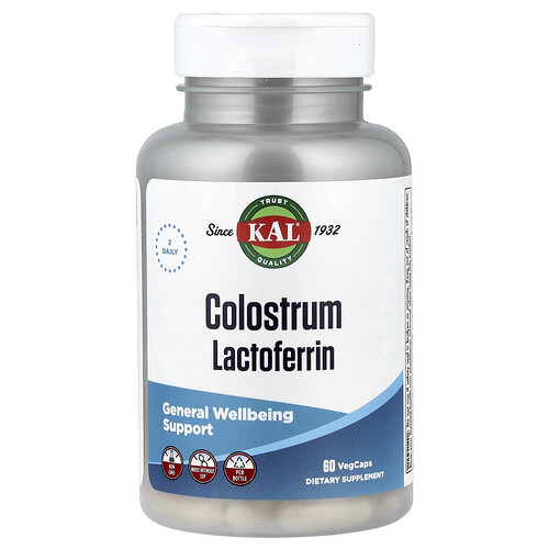 Kal Colostrum Lactoferrin, 60 VegCaps