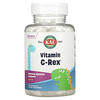 KAL‏, Vitamin C-Rex With Rose Hips, Rutin & Acerola, Orange Flavor, 100 Chewables