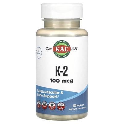 

KAL, K-2, 100 mcg, 60 VegCaps