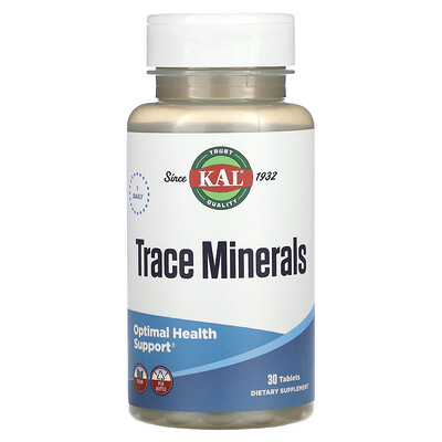 

KAL, Trace Minerals, 30 Tablets