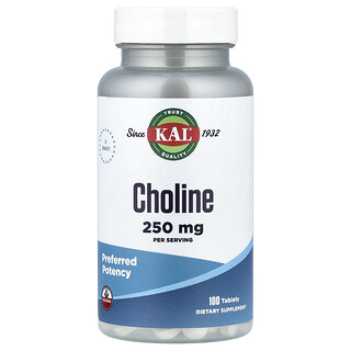 KAL, Choline, Cholin, 100 Tabletten (125 mg pro Tablette)