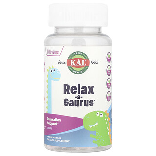 كال‏, Dinosaurs® ، Relax-a-Saurus ™ ، عنب ، 30 قرصًا للمضغ