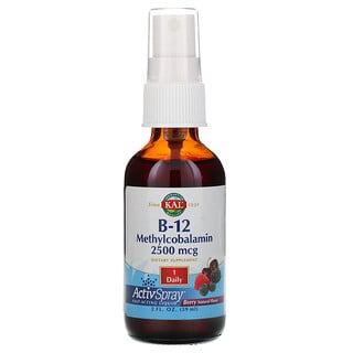 KAL, B-12 Methylcobalamin, Berry, 2,500 mcg, 2 fl oz (59 ml)