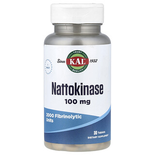 KAL, Nattokinase, 100 mg, 30 tabletta