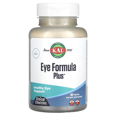 

KAL, Eye Formula Plus, Healthy Eye Support, 60 Tablets