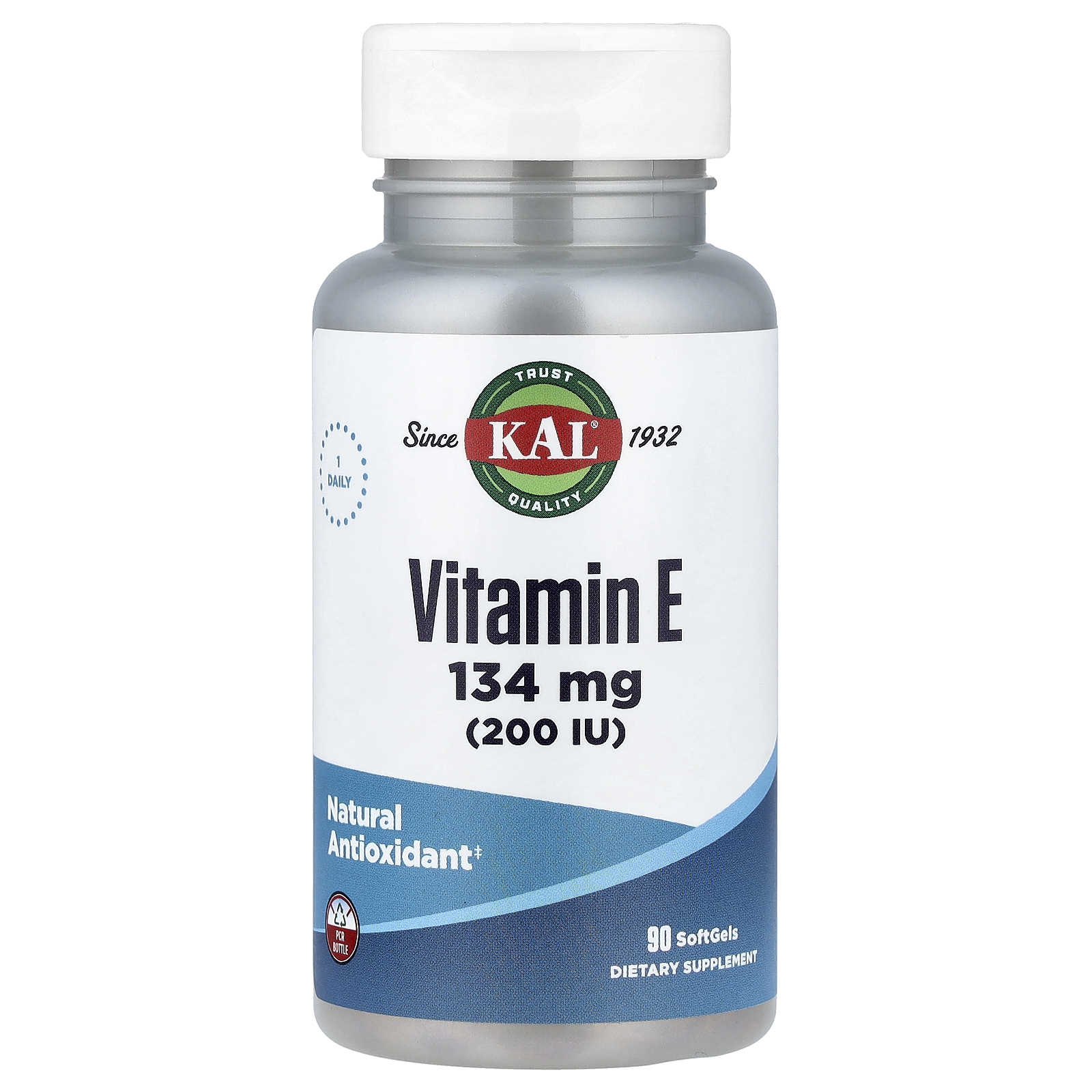 KAL (칼), 비타민E, 134mg(200IU), 소프트젤 90정 (판매가 중단된 상품)