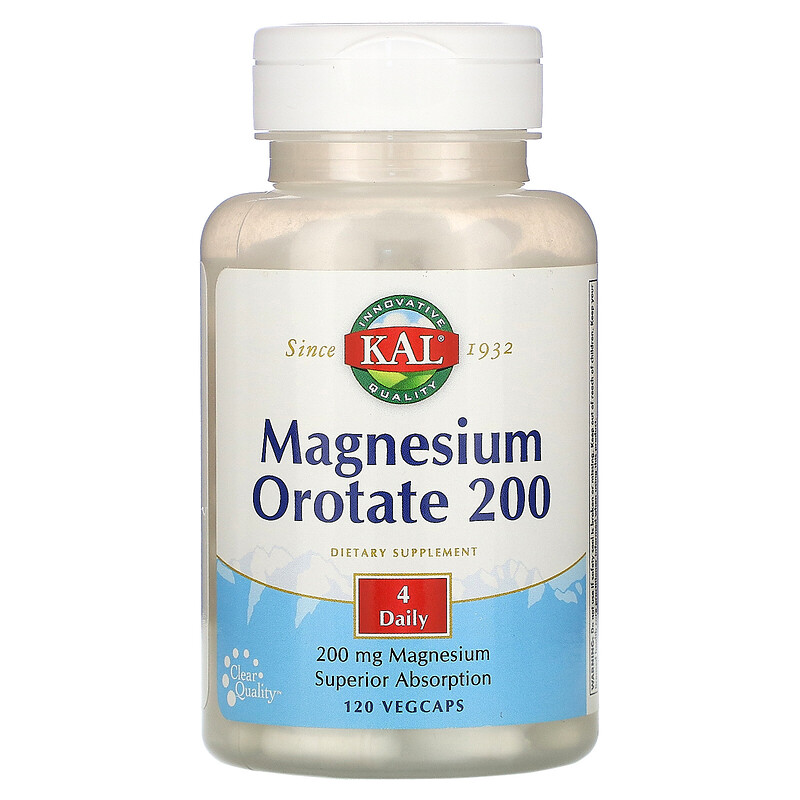 KAL, Magnesium Orotate 200, 200 mg, 120 Vegcaps iHerb