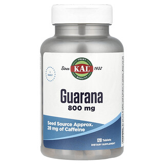 KAL, Guarana, 800 mg, 120 tabletek