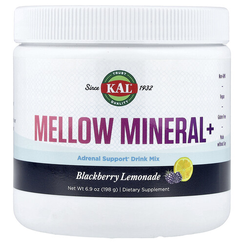 Kal Mellow Mineral+, Blackberry Lemonade, 6.9 oz (198 g)